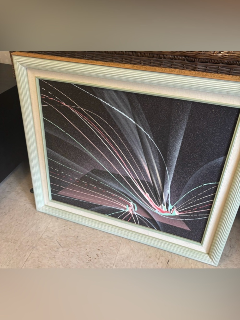 Futuristic abstract painting